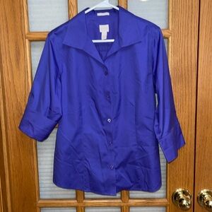 EUC Chico’s 2 No Iron Shirt 3/4 sleeves